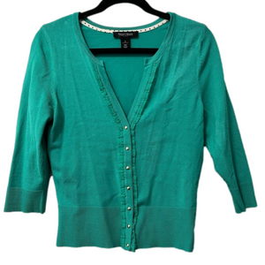 White House Black Market | Ruffle Cardigan | Medium